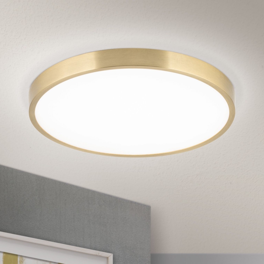 LED-kattovalaisin BULLY LED/28W/230V halkaisija 28 cm kulta