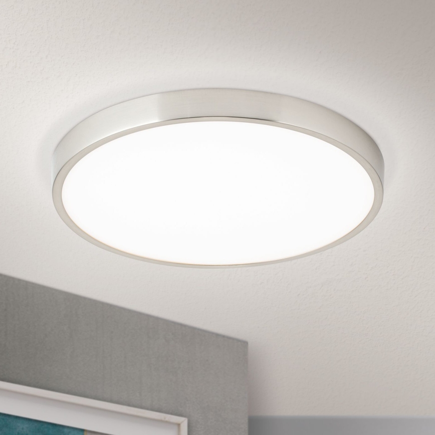 LED-kattovalaisin BULLY LED/28W/230V halkaisija 28 cm mattakromi
