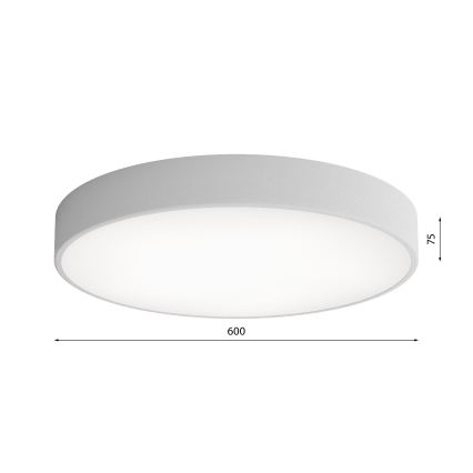 LED-kattovalaisin CLEO LED/69W/230V 3000K halkaisija 60 cm harmaa