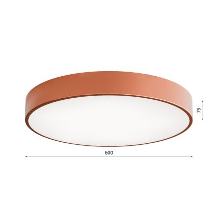 LED-kattovalaisin CLEO LED/69W/230V 3000K halkaisija 60 cm kupari