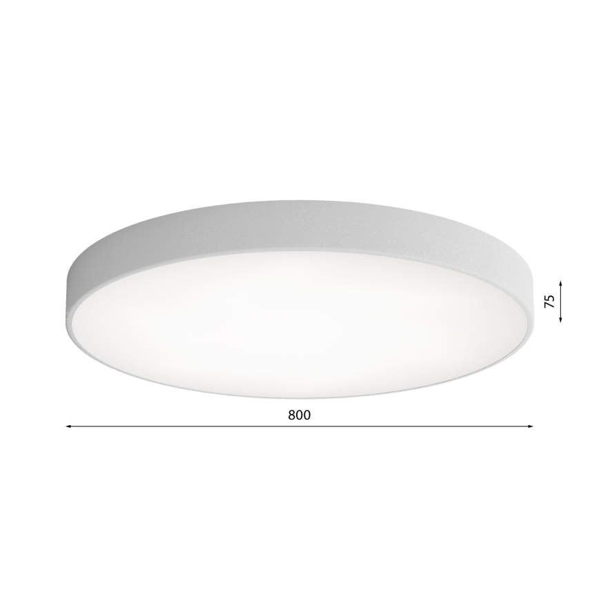 LED-kattovalaisin CLEO LED/96W/230V 3000K halkaisija 80 cm harmaa