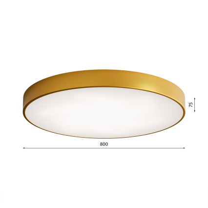LED-kattovalaisin CLEO LED/96W/230V 3000K halkaisija 80 cm kulta