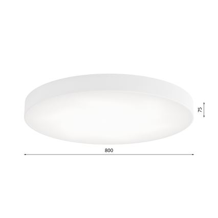 LED-kattovalaisin CLEO LED/96W/230V 3000K halkaisija 80 cm valkoinen