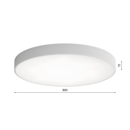 LED-kattovalaisin CLEO LED/96W/230V 4000K halkaisija 80 cm harmaa