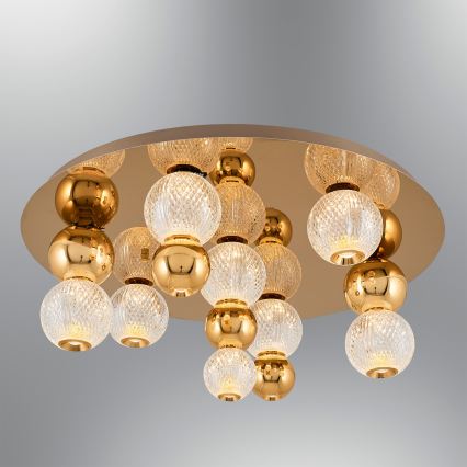 LED-kattovalaisin CREMONA LED/37W/230V 3000K kultaisena