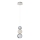 LED Kattovalaisin CREMONA LED/5W/230V 3000K matta kromi