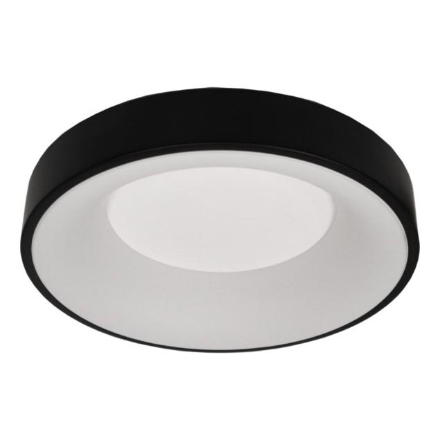 LED-kattovalaisin DRAX, 32 W, 230 V, 4000 K, Ø 38 cm, musta