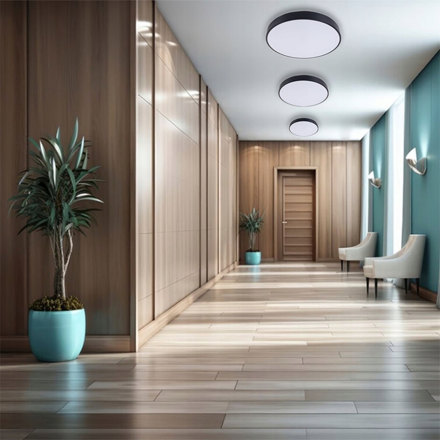 LED-kattovalaisin FELIZ LED/30W/230V 4000K halkaisija 30 cm musta