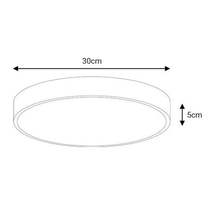LED-kattovalaisin FELIZ LED/30W/230V 4000K halkaisija 30 cm musta