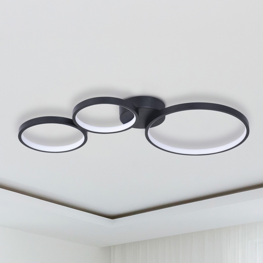 LED-kattovalaisin FLAMENCO LED/33W/230V 4000K musta