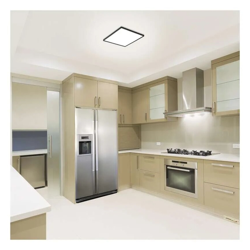 LED-kattovalaisin FLORI LED/18W/230V 4000K musta 29x29 cm
