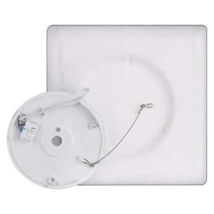 LED-kattovalaisin FLORI LED/18W/230V 4000K musta 29x29 cm