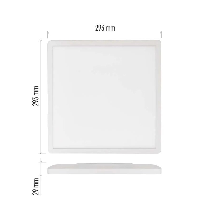 LED-kattovalaisin FLORI LED/18W/230V 4000K valkoinen 29x29 cm