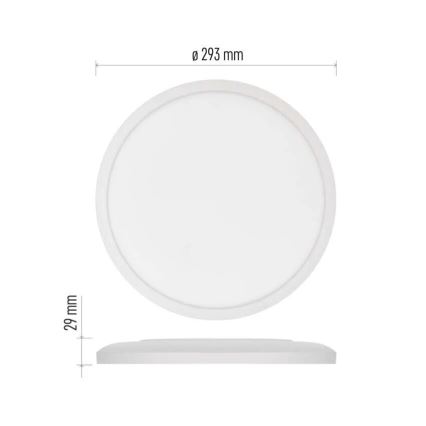 LED-kattovalaisin FLORI LED/18W/230V 4000K valkoinen halkaisija 29 cm