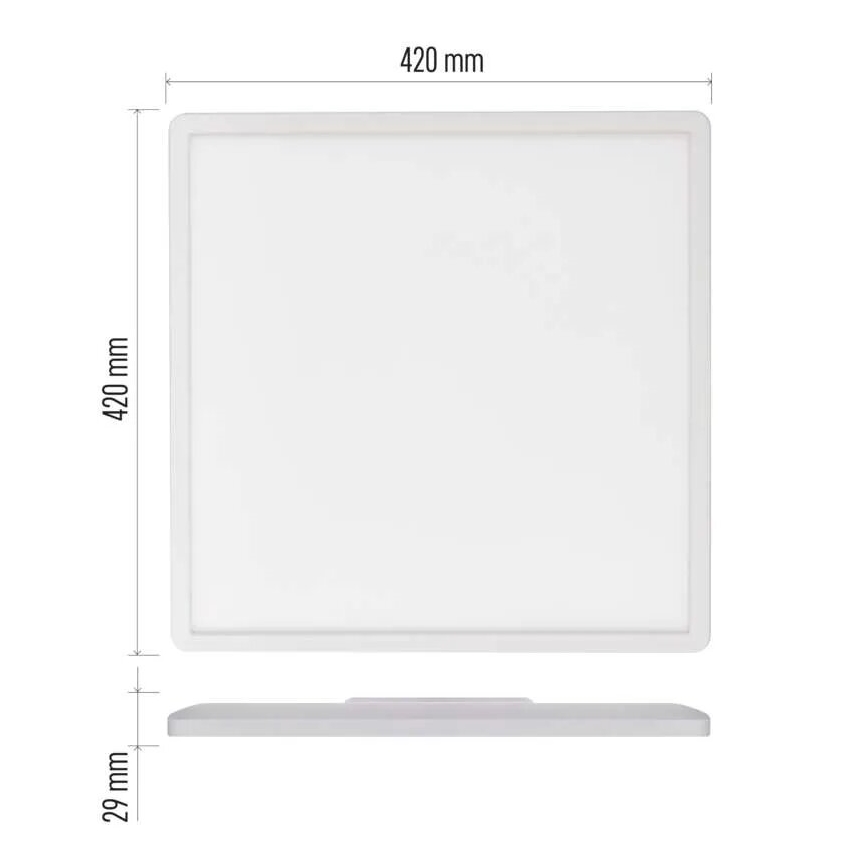 LED-kattovalaisin FLORI LED/22W/230V 4000K valkoinen 42x42 cm
