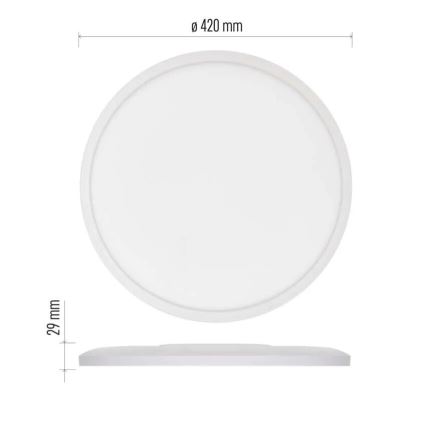 LED-kattovalaisin FLORI LED/22W/230V 4000K valkoinen halkaisija 42 cm