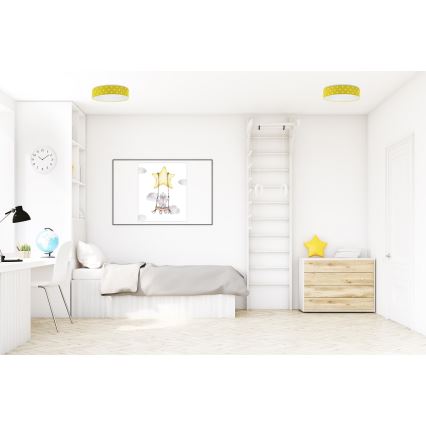 LED Lasten kattovalaisin GALAXY KIDS LED/24W/230V pisteet keltainen/valkoinen