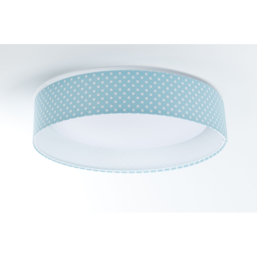 LED Lasten kattovalaisin GALAXY KIDS LED/24W/230V pisteet turkoosi/valkoinen