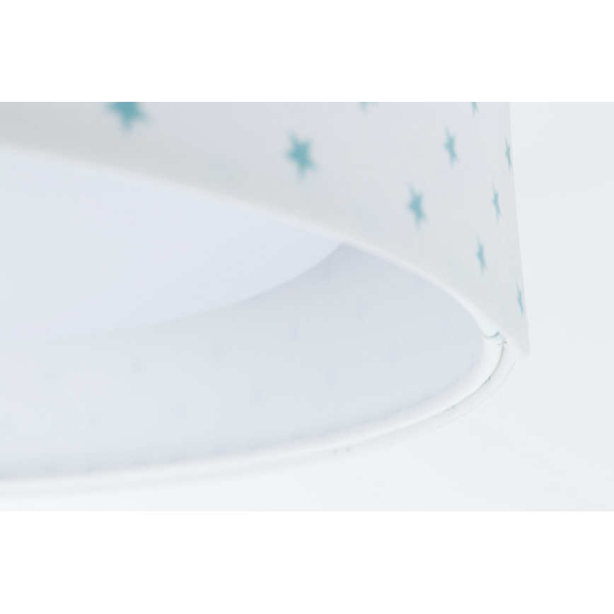LED Lasten kattovalaisin GALAXY KIDS LED/24W/230V tähdet valkoinen/turkoosi
