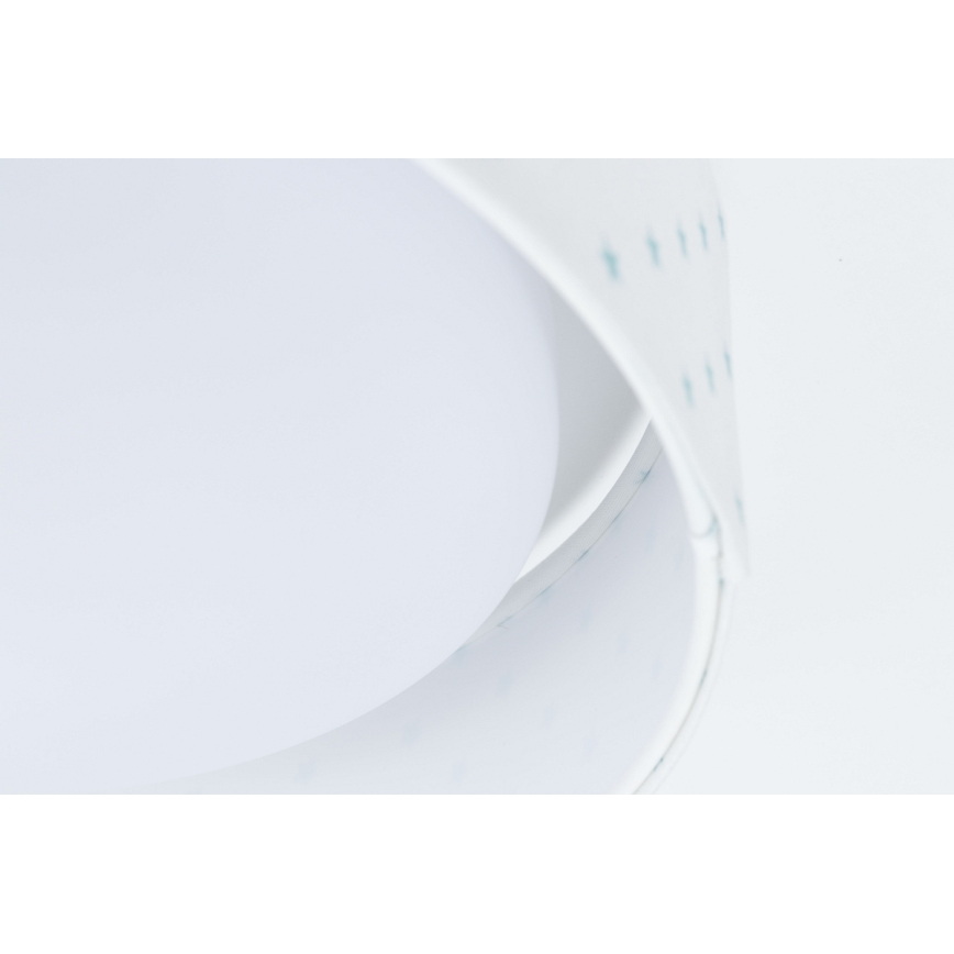 LED Lasten kattovalaisin GALAXY KIDS LED/24W/230V tähdet valkoinen/turkoosi