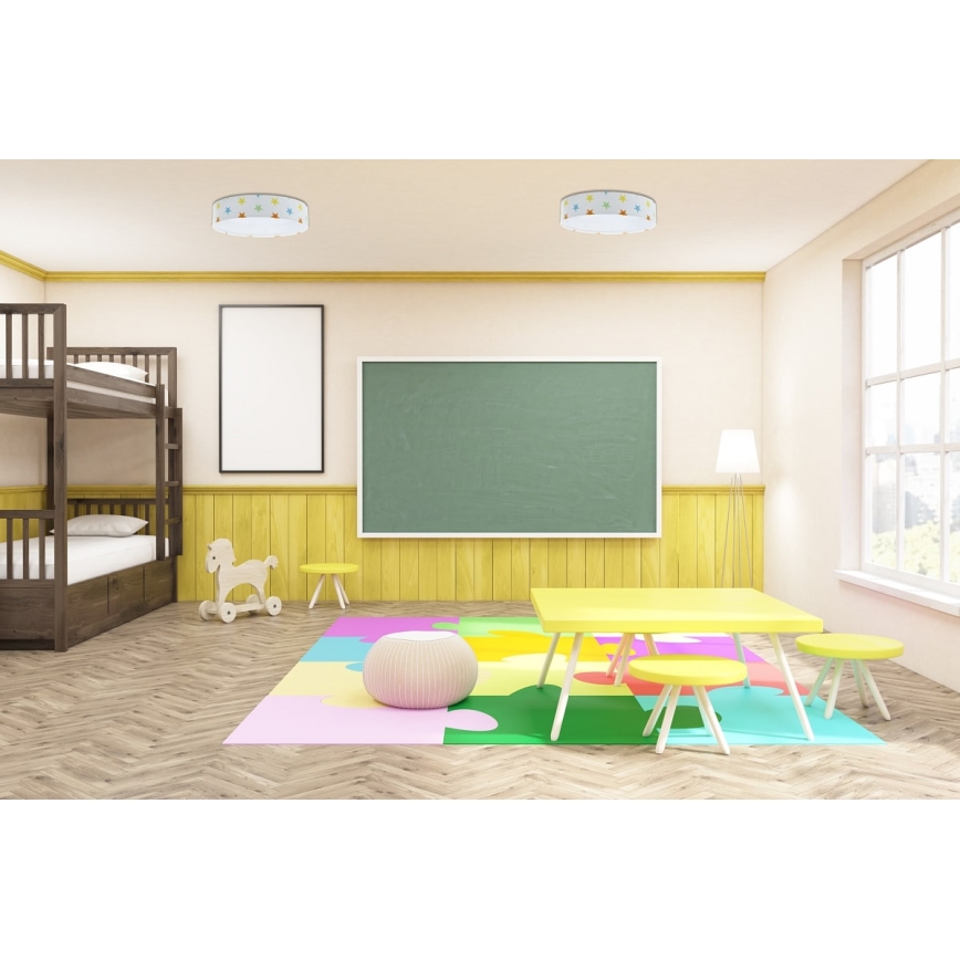 LED Lasten kattovalaisin GALAXY KIDS LED/24W/230V tähdet värikäs