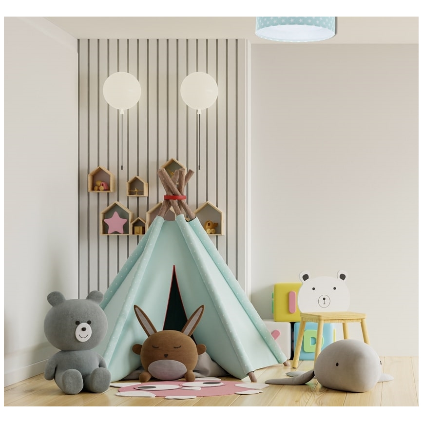 LED Lasten kattovalaisin GALAXY KIDS LED/24W/230V tähdet vihreä/valkoinen