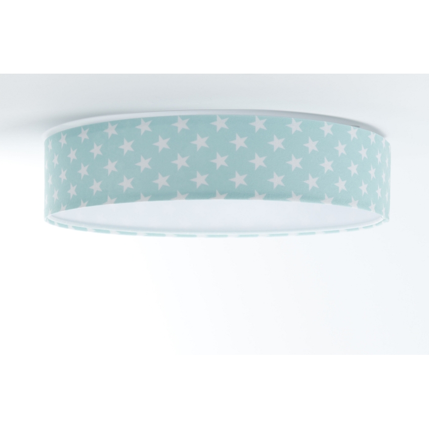 LED Lasten kattovalaisin GALAXY KIDS LED/24W/230V tähdet vihreä/valkoinen