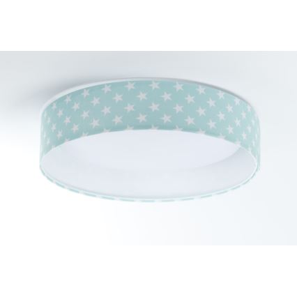 LED Lasten kattovalaisin GALAXY KIDS LED/24W/230V tähdet vihreä/valkoinen