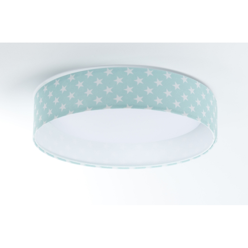 LED Lasten kattovalaisin GALAXY KIDS LED/24W/230V tähdet vihreä/valkoinen