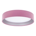 LED Kattovalaisin GALAXY LED/24W/230V pinkki/hopea