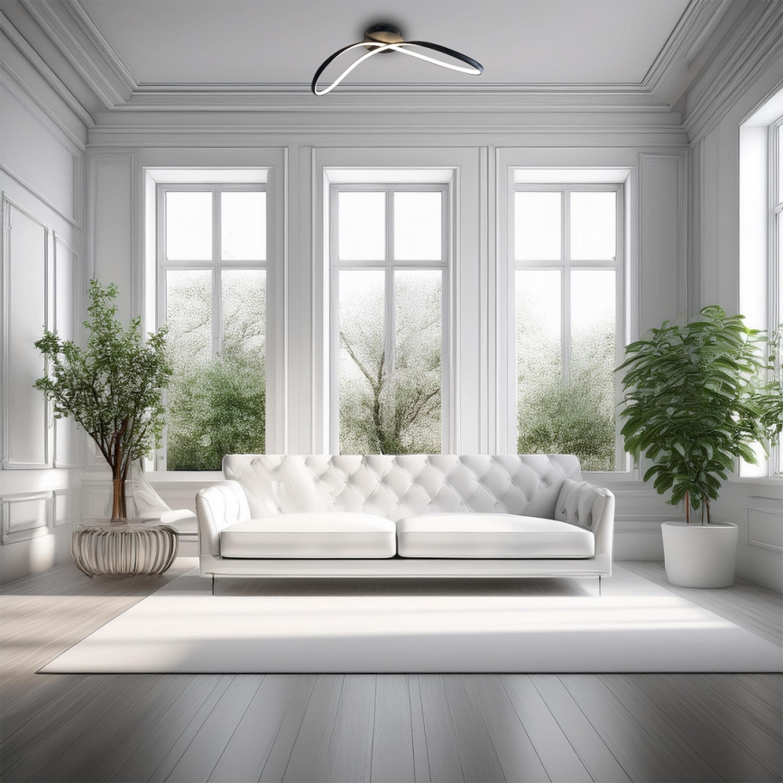 LED-kattovalaisin INFINITY LED/21W/230V musta