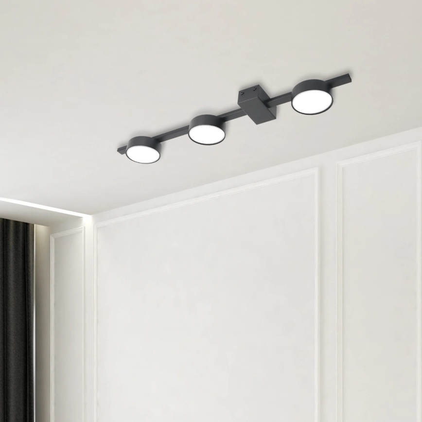 LED-kattovalaisin JOY 3xGX53/6W/230V musta