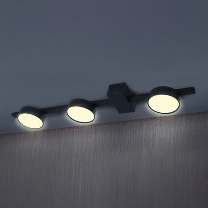 LED-kattovalaisin JOY 3xGX53/6W/230V musta