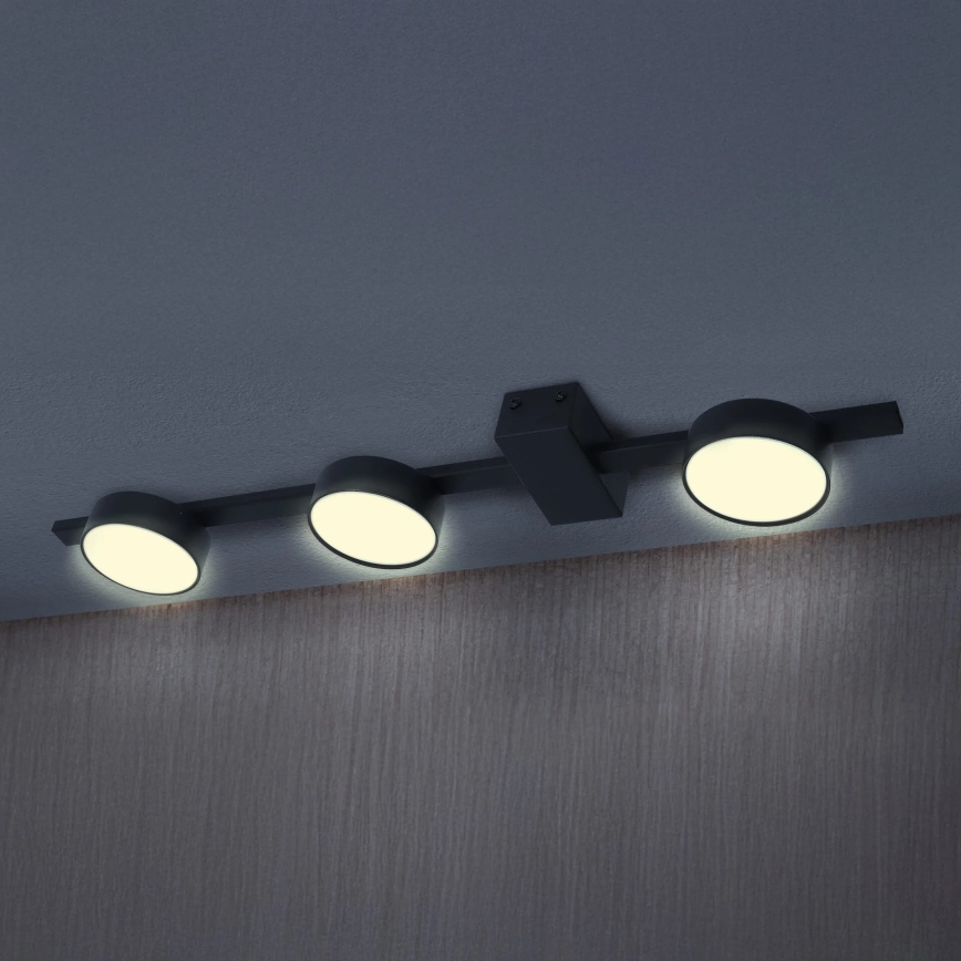 LED-kattovalaisin JOY 3xGX53/6W/230V musta