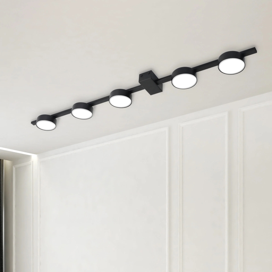 LED-kattovalaisin JOY 5xGX53/6W/230V musta