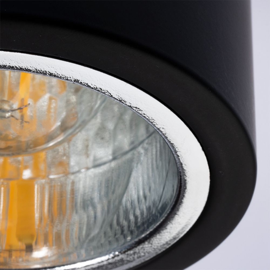 LED-kattovalaisin JUPITER 1xE27/6W/230V 120x98 mm musta
