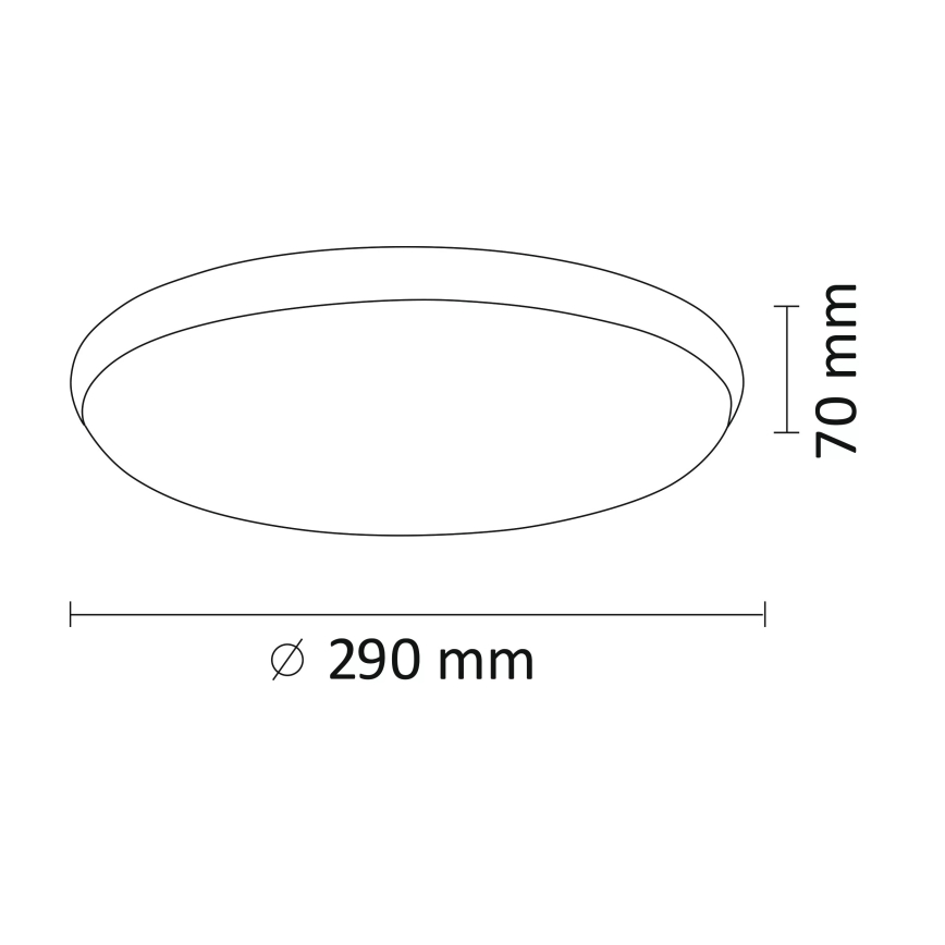 LED-kattovalaisin KERN LED/15W/230V nikkeli
