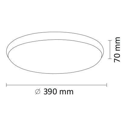 LED-kattovalaisin KERN LED/24W/230V musta