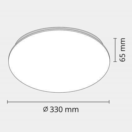 LED-kattovalaisin kylpyhuoneeseen ADAR LED/12W/230V IP44 4000K