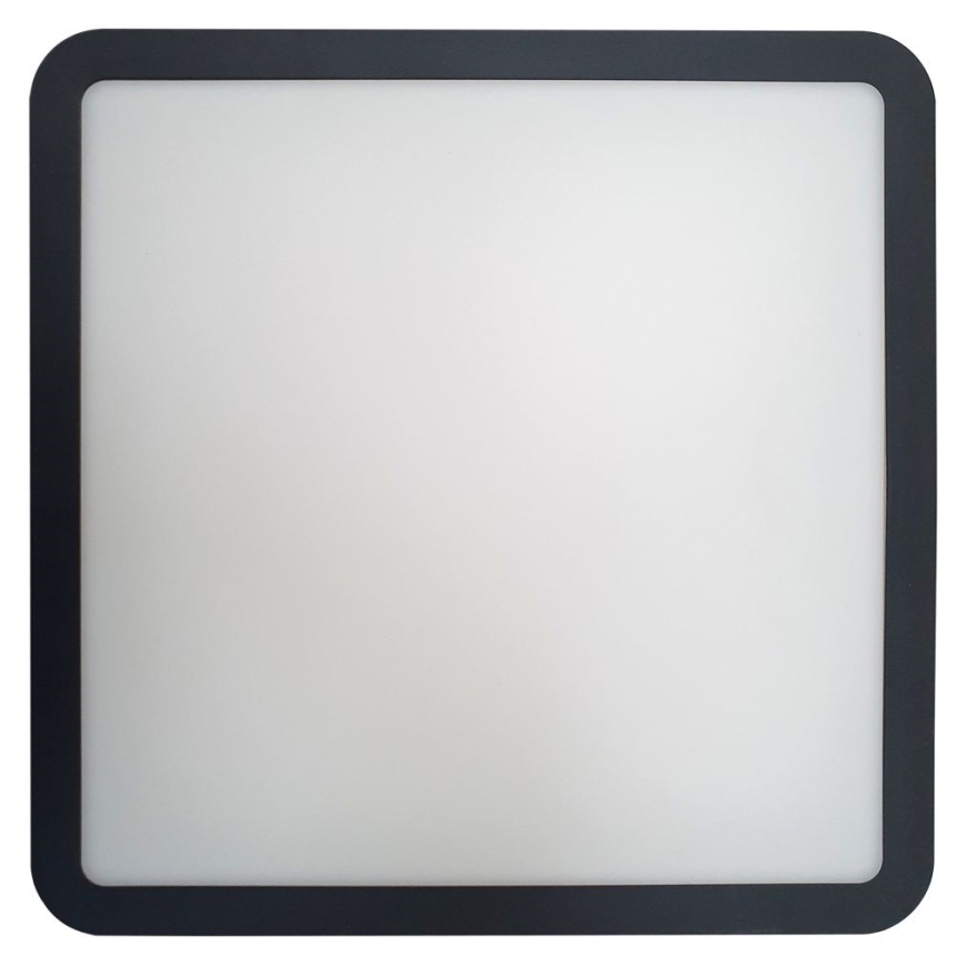 LED-kattovalaisin kylpyhuoneeseen anturilla ELLÉ LED/24W/230V 3000/4000/6500K 26x26 cm IP54 antrasiitti