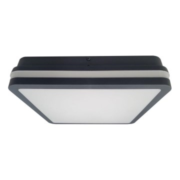 LED-kattovalaisin kylpyhuoneeseen anturilla ELLÉ LED/24W/230V 3000/4000/6500K 26x26 cm IP54 antrasiitti