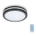 LED-kattovalaisin kylpyhuoneeseen anturilla LED/12W/230V 3000/4000/6500K IP65 halkaisija 20 cm musta + kauko-ohjaus
