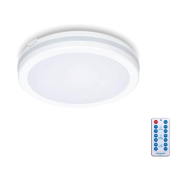 LED-kattovalaisin kylpyhuoneeseen anturilla LED/12W/230V 3000/4000/6500K IP65 halkaisija 20 cm valkoinen + kauko-ohjaus
