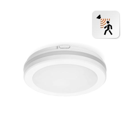 LED-kattovalaisin kylpyhuoneeseen anturilla LED/12W/230V 3000/4000/6500K IP65 halkaisija 20 cm valkoinen + kauko-ohjaus