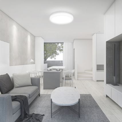 LED-kattovalaisin kylpyhuoneeseen anturilla LED/18W/230V 3000K IP44 valkoinen + kauko-ohjaus
