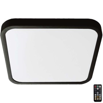 LED-kattovalaisin kylpyhuoneeseen anturilla LED/18W/230V 4000K IP44 musta + kauko-ohjaus