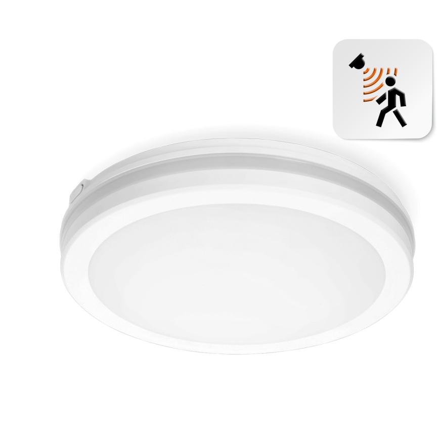 LED-kattovalaisin kylpyhuoneeseen anturilla LED/18W/230V 3000/4000/6500K IP65 halkaisija 30 cm valkoinen + kauko-ohjaus