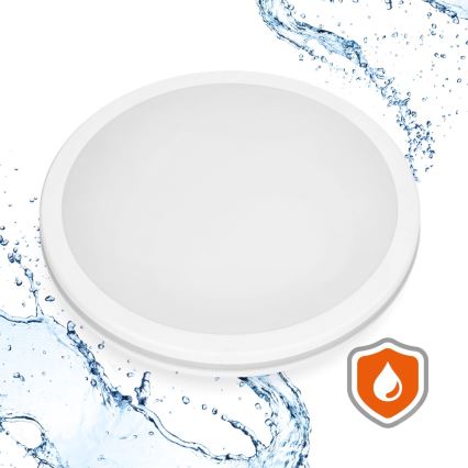 LED-kattovalaisin kylpyhuoneeseen anturilla LED/18W/230V 3000/4000/6500K IP65 halkaisija 30 cm valkoinen + kauko-ohjaus