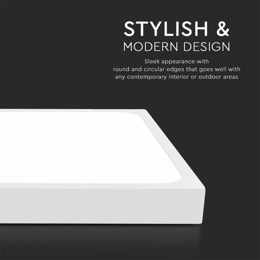LED-kattovalaisin kylpyhuoneeseen anturilla LED/24W/230V 4000K IP44 valkoinen