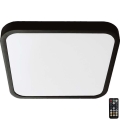 LED-kattovalaisin kylpyhuoneeseen anturilla LED/36W/230V 4000K IP44 musta + kauko-ohjaus